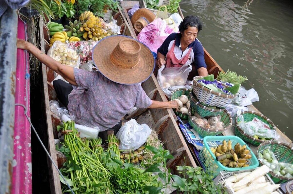 浮动市场泰国曼谷