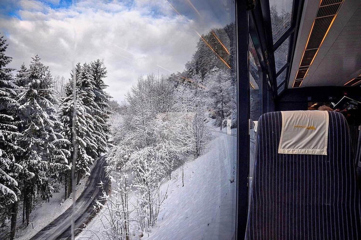 Château-d'Oex风景列车瑞士可持续旅游