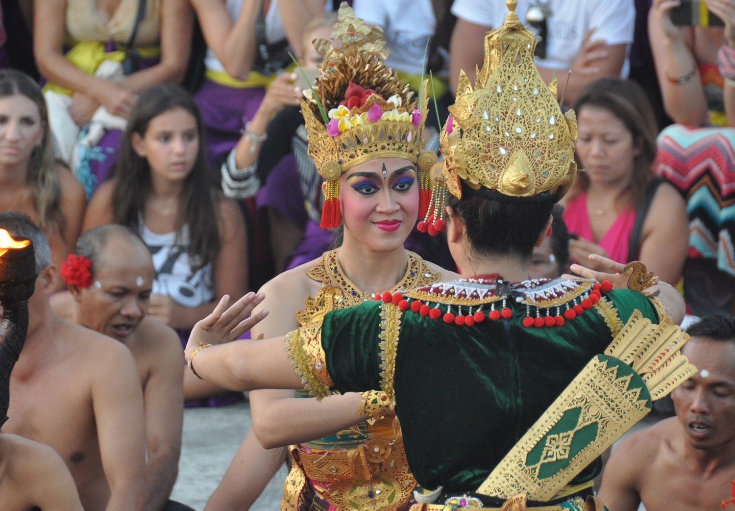 Kecak舞蹈Uluwatu巴厘岛