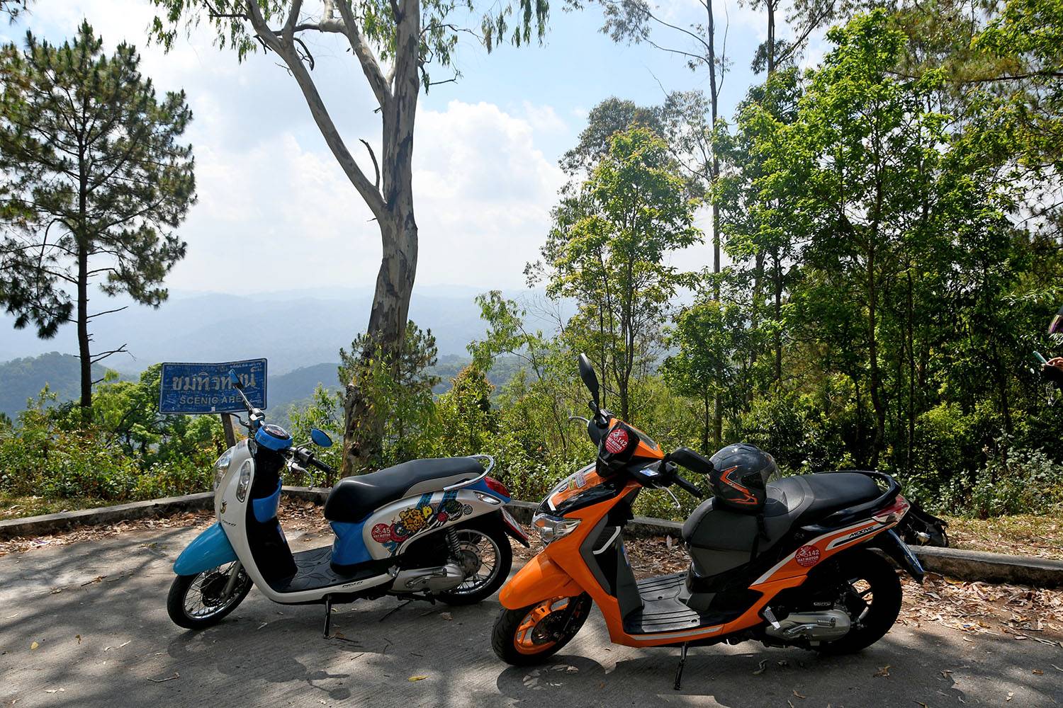 从泰国清迈出发的摩托车路线一日游