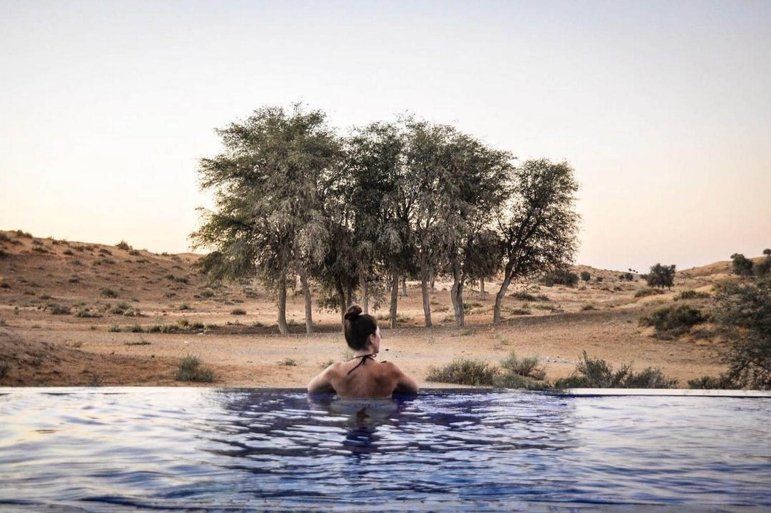 丽兹卡尔顿泳池Al Wadi沙漠Ras Al Khaimah