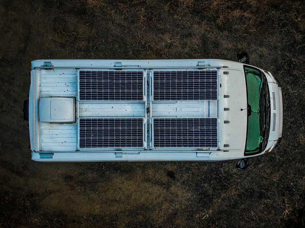 露营车成本太阳能电池板车顶行李架