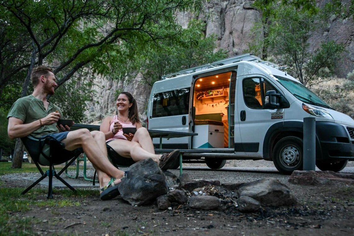 This is a free state park campground in Idaho. We did not make a campfire because of fire restrictions at the time. Even though nobody is likely checking up on you, it’s incredibly important to be aresponsible camper.