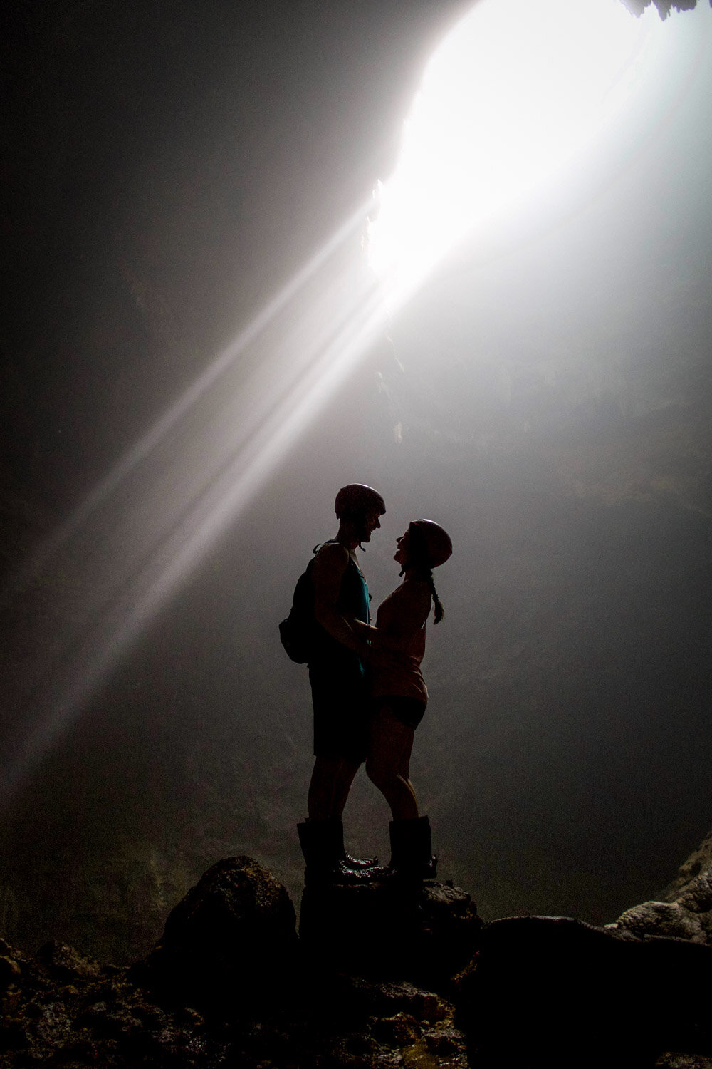 日惹Jomblang洞穴的光流