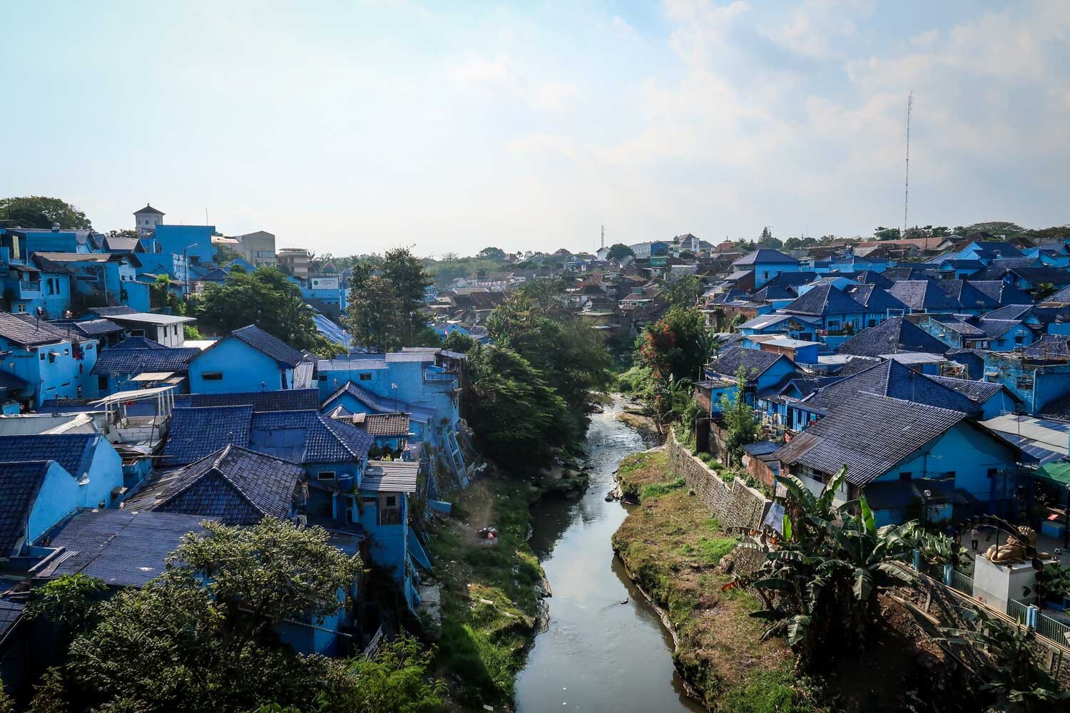 Kampung Biru Arema Blue Village Jodipan Malang