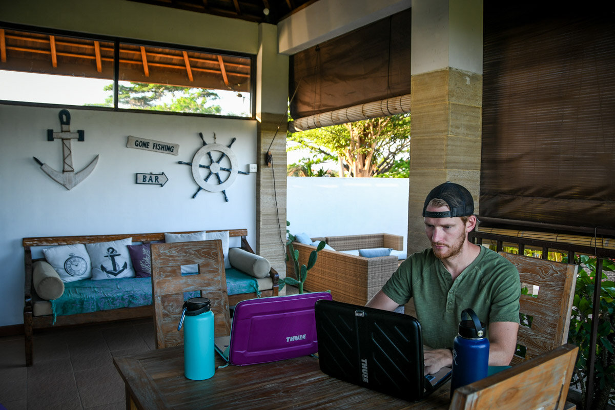 住在巴厘岛的爱彼迎(Airbnb)给了我们创作工作所需的空间