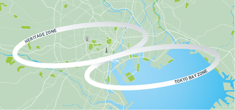 2020年东京奥运区地图|图片来自2020年奥运会官方网站