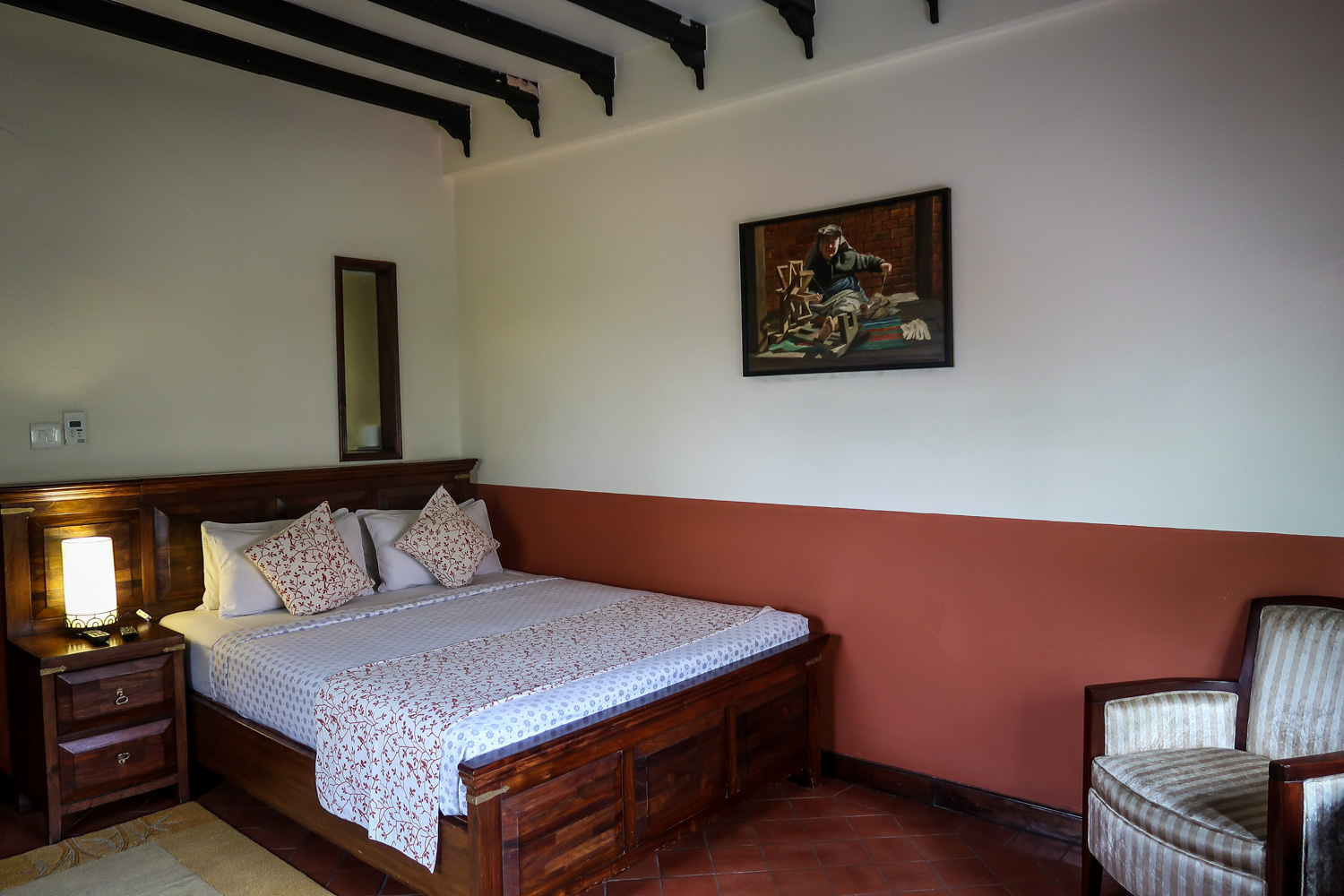 尼泊尔加德满都传统舒适酒店住宿