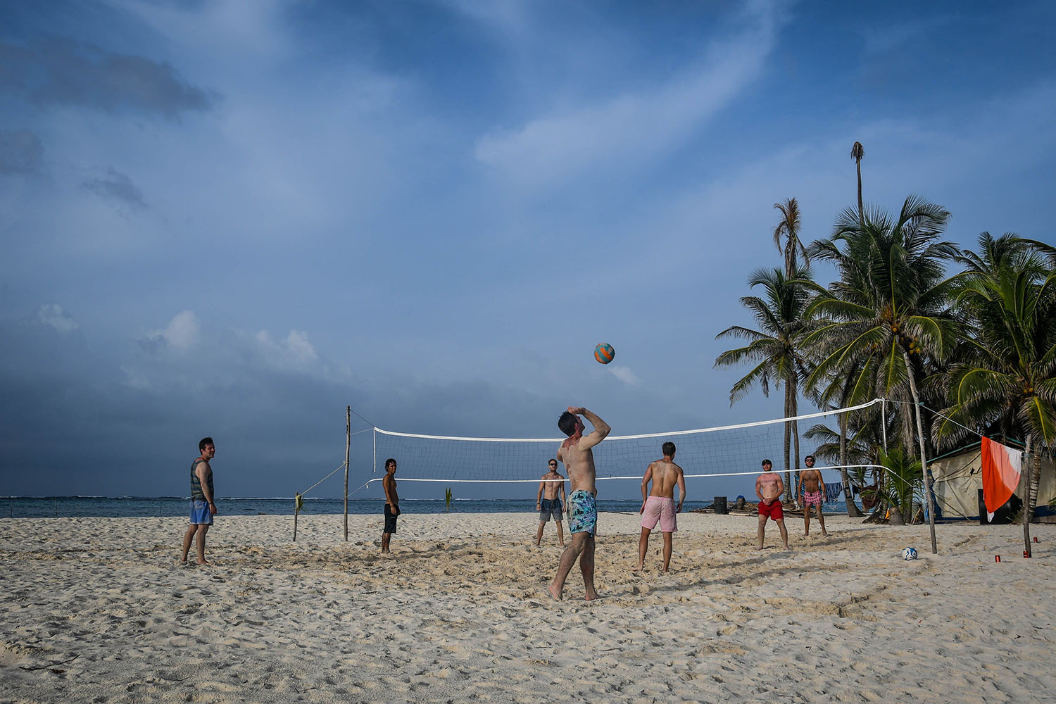 圣布拉斯群岛巴拿马到哥伦比亚沙滩排球