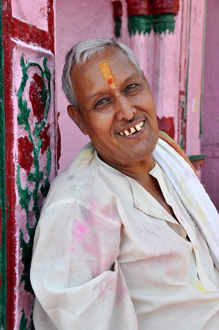 印度的微笑男人