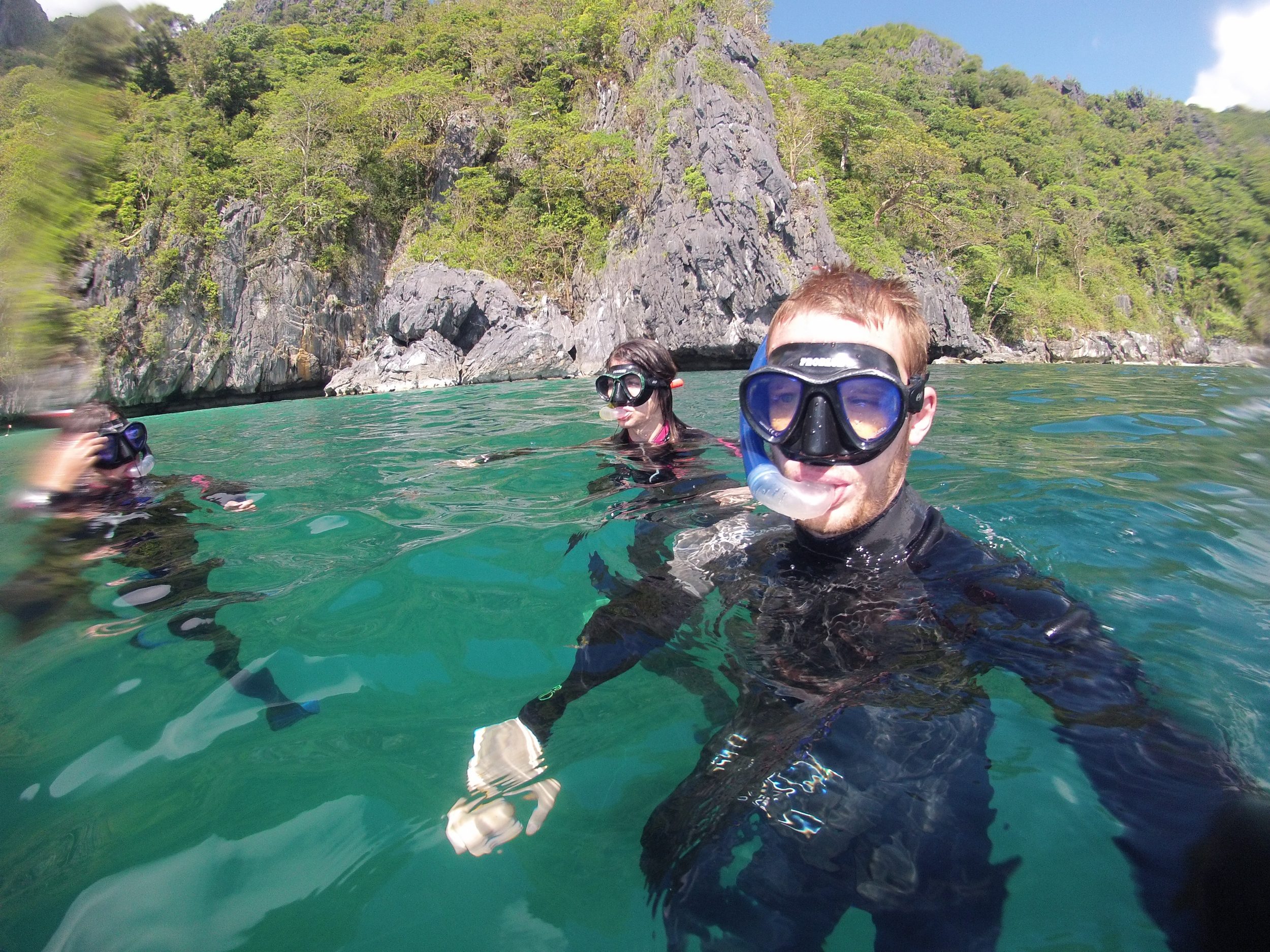 菲律宾巴拉望自由潜水员