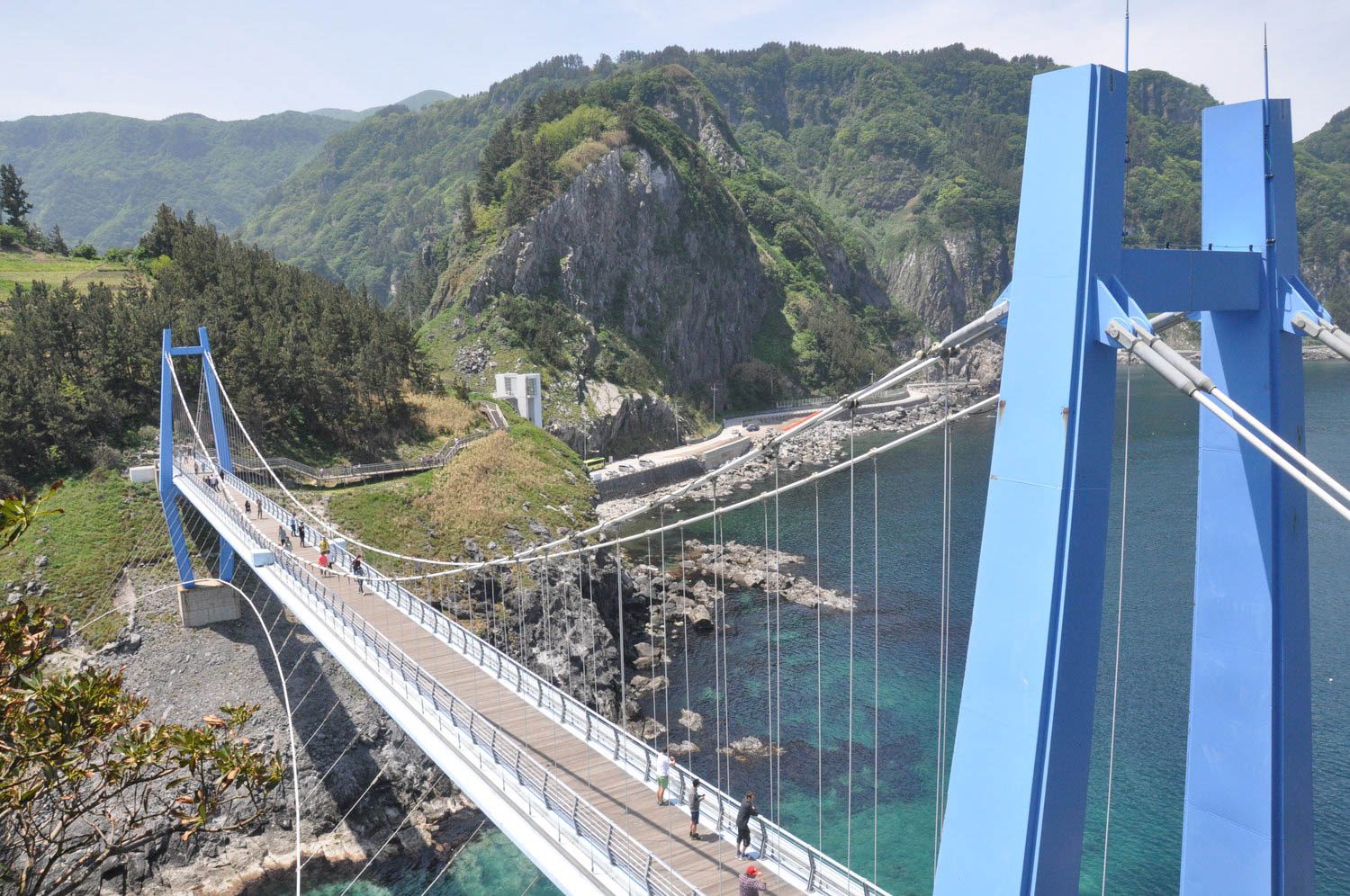韩国郁陵岛연도교Yeon doh kyo Blue Bridge