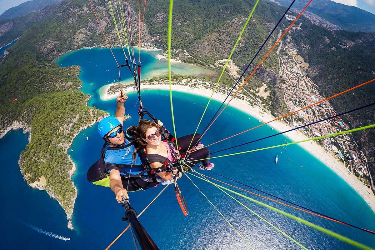 paragliding over Oludeniz Turkey