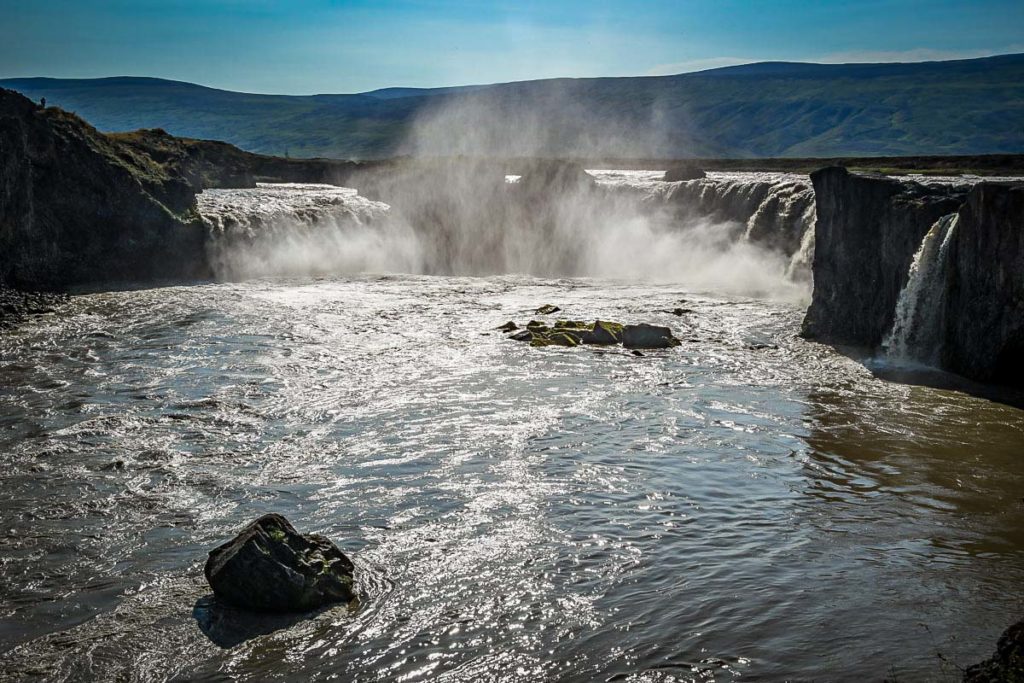 冰岛的go - afoss瀑布