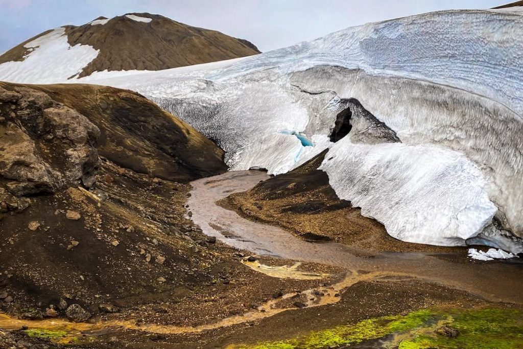冰岛的劳加维格冰川