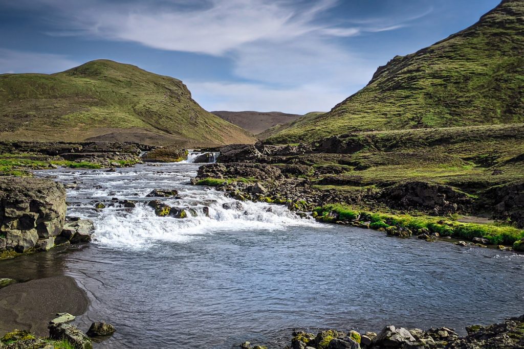 冰岛的劳加维古尔河
