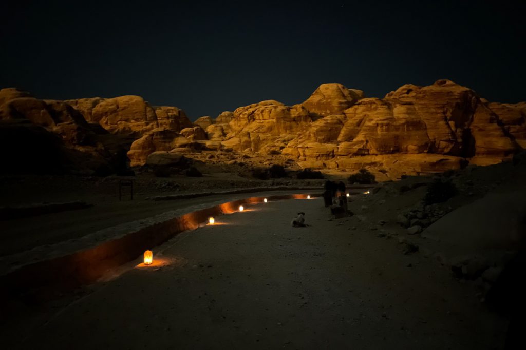 Siq Trail Petra by Night Jordan
