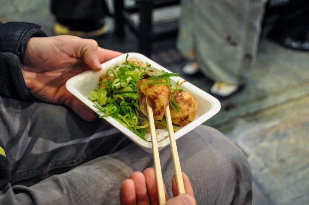 日本京都Nishiki市场的食物