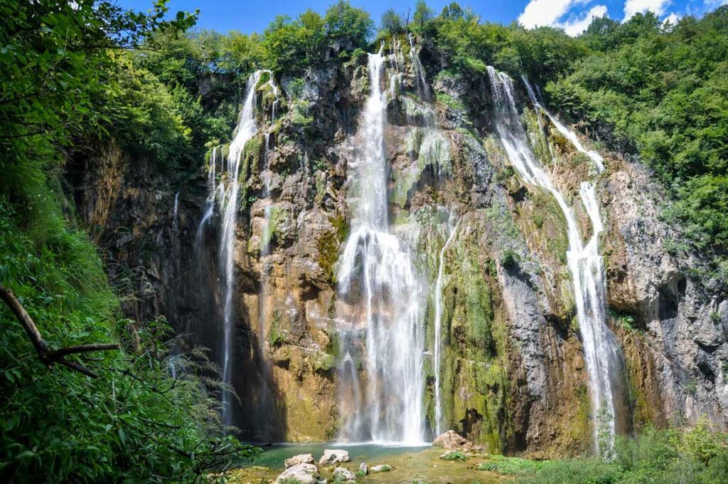克罗地亚Veliki Slap Plitvice湖泊国家公园