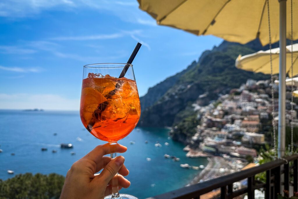 Aperitivo Positano Amalfi Coast Italy