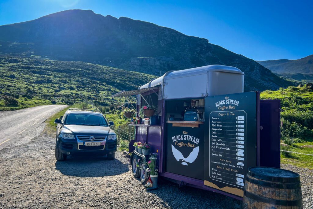 Coffee truck Gap of Dunloe Ireland