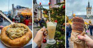 圣诞市场食品在欧洲试