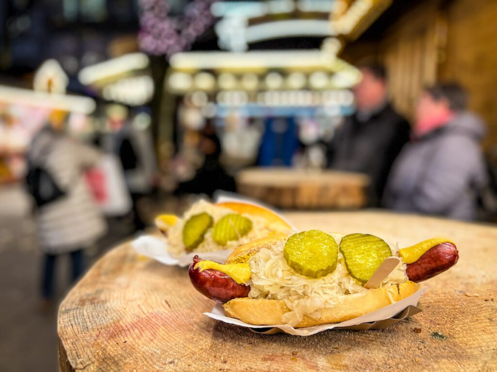 Sausage Christmas market foods